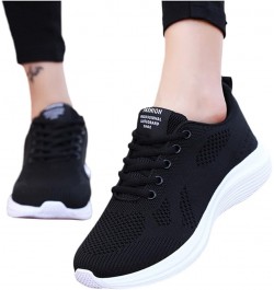 Women Breathable Mesh Walking Shoes Comfortable Non Slip Sports Running Shoes Casual Arch Support Air Cushion Black 8.5 $15.9...