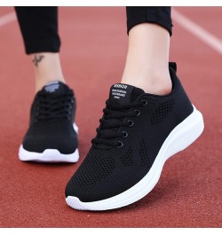 Women Breathable Mesh Walking Shoes Comfortable Non Slip Sports Running Shoes Casual Arch Support Air Cushion Black 8.5 $15.9...