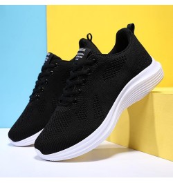 Women Breathable Mesh Walking Shoes Comfortable Non Slip Sports Running Shoes Casual Arch Support Air Cushion Black 8.5 $15.9...