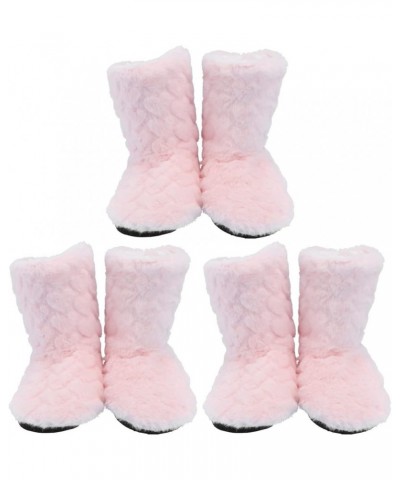 2 pairs Womens Faux Super Plush Thickening Bootie Indoor/outdoor Wool Winter Shoes for Floor Thickened Slip Tube Anti-skid No...