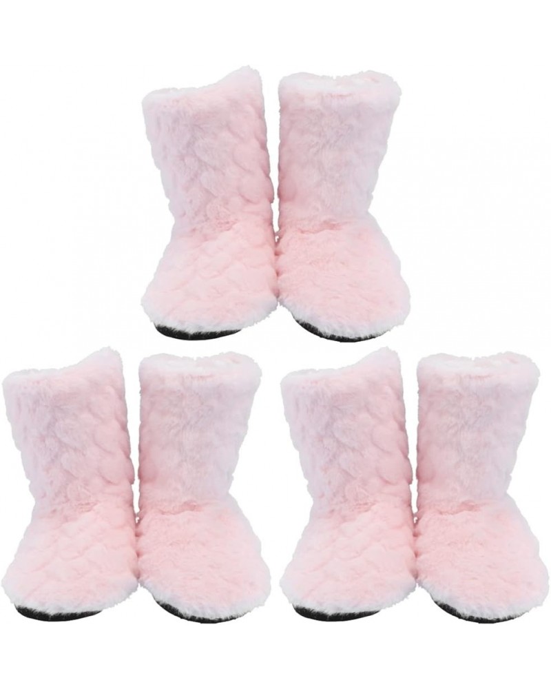 2 pairs Womens Faux Super Plush Thickening Bootie Indoor/outdoor Wool Winter Shoes for Floor Thickened Slip Tube Anti-skid No...