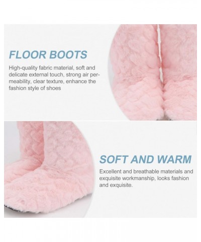 2 pairs Womens Faux Super Plush Thickening Bootie Indoor/outdoor Wool Winter Shoes for Floor Thickened Slip Tube Anti-skid No...