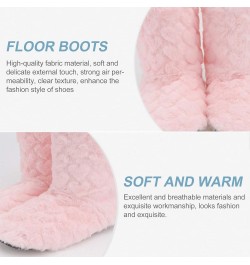 2 pairs Womens Faux Super Plush Thickening Bootie Indoor/outdoor Wool Winter Shoes for Floor Thickened Slip Tube Anti-skid No...