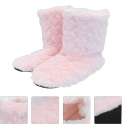 2 pairs Womens Faux Super Plush Thickening Bootie Indoor/outdoor Wool Winter Shoes for Floor Thickened Slip Tube Anti-skid No...