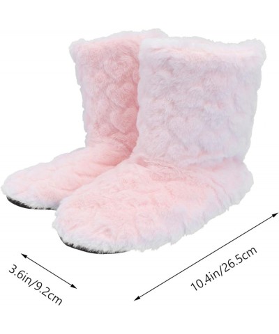 2 pairs Womens Faux Super Plush Thickening Bootie Indoor/outdoor Wool Winter Shoes for Floor Thickened Slip Tube Anti-skid No...