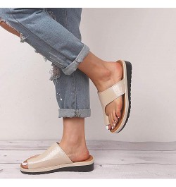 Sandals Wedges Slippers Women Faux Leather Ladies Wedges Flatforms Peep Toe Casual Comfort Adjustable Sandals Casual Women's ...