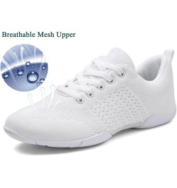 Girls White Cheer Shoes Youth Cheerleading Dance Sneaker Training Competition for Women Girls' Cheerleading Shoes Women White...