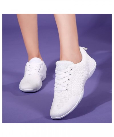 Girls White Cheer Shoes Youth Cheerleading Dance Sneaker Training Competition for Women Girls' Cheerleading Shoes Women White...