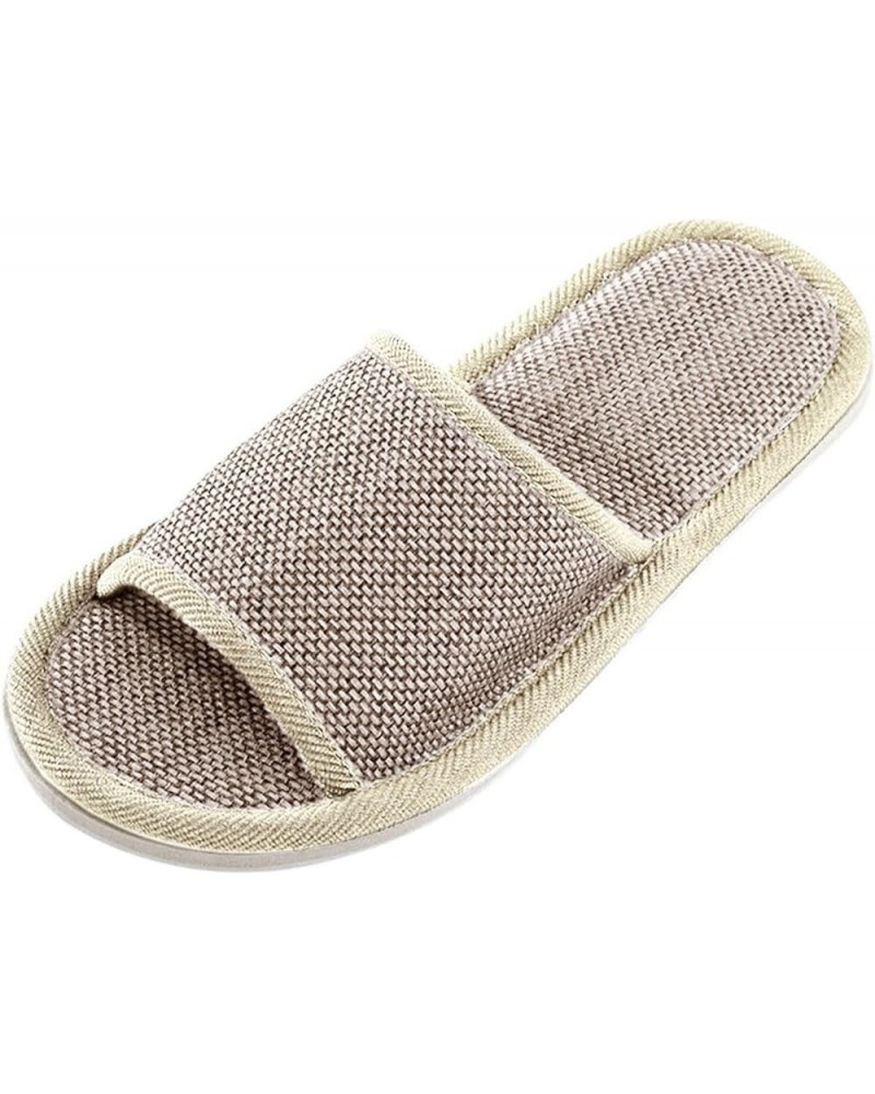 Slip on Sandals Women Open Toe Ankle Buckle Espadrille Wedge Casual Sandal Dress Beach Flip Flops Shoes 61-hyems-2-grey $11.8...