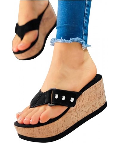 Sandals Women Dressy Summer Platform Wedges for Women Women's Open Toe Espadrille Wedge Sandals Casual Shoes Black $17.85 Out...