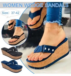 Sandals Women Dressy Summer Platform Wedges for Women Women's Open Toe Espadrille Wedge Sandals Casual Shoes Black $17.85 Out...