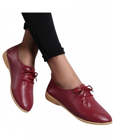 Lightweight Walking Shoes, Women Canvas Sneakers Slip On Shoes Low Tops Casual Walking Shoes Comfortable Wine $13.99 Flats