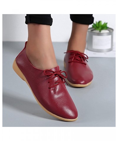 Lightweight Walking Shoes, Women Canvas Sneakers Slip On Shoes Low Tops Casual Walking Shoes Comfortable Wine $13.99 Flats