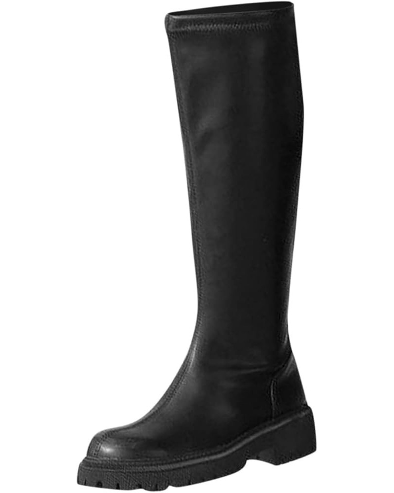 Low Heel Ankle Boots Womens Wedge Boots Cowboy Boots for Women Chunky Heel Western Boots Work Boots Knight Boots Z 13-black $...