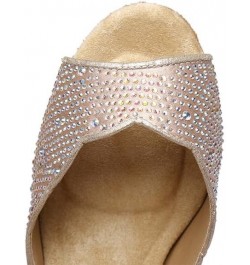 Women Ballroom Dance Shoes Rhinestones Latin Salsa Practice Perfermence Dance Shoes,Model L389 L389-beige-7.5cm Heel $31.89 A...