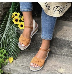 Sandals Women Dressy Summer Orthopedic Wedge Sandals Open Toe Ankle Strap Platform Sandals Casual Beach Outdoor Sandals 01bro...