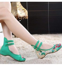 Height Increasing Work Shoes Women Office Canvas Work Shoes Women Business Casual Comfy Slip On Shoes for Women Casual Green ...