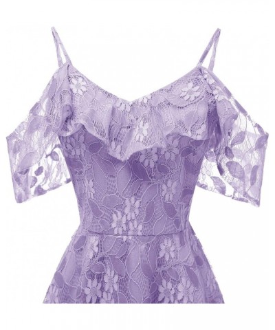 Vintage Lace Women Princess Dress Floral Swing Party Cocktail Aline Neckline Women Suits & Sets Purple - 2024 Pants for Women...