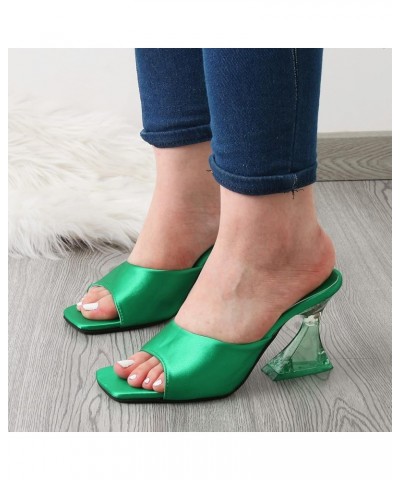 Rhinestone Platform Sandals for Women Fashion Summer Women Sandals Casual High Heel Chunky Heel Fish Mouth Open Toe Sexy Styl...