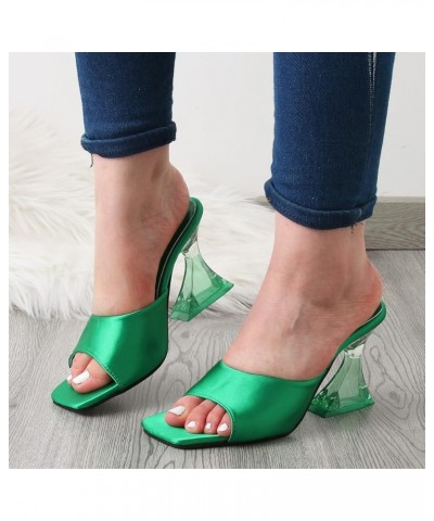 Rhinestone Platform Sandals for Women Fashion Summer Women Sandals Casual High Heel Chunky Heel Fish Mouth Open Toe Sexy Styl...