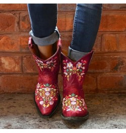 Cowboy Boots Women Size 9 with Sunflowers Western Booties Women Ankle Boots Wide Knee Boots for Women Wide Calf with Heel Wom...