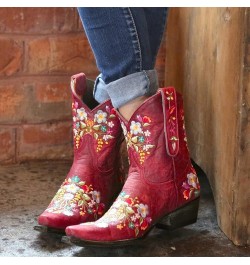 Cowboy Boots Women Size 9 with Sunflowers Western Booties Women Ankle Boots Wide Knee Boots for Women Wide Calf with Heel Wom...