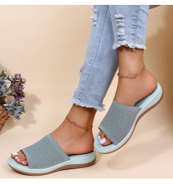 Breathable Women's Beach Slippers: Thick Knitted Sole, House Simple Slides Decorative Hollow $14.76 Slippers