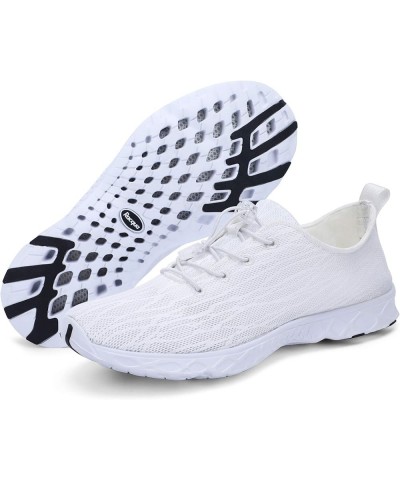 Women Men Breathable Mesh Water Shoes Sx122-white $12.75 Athletic Shoes