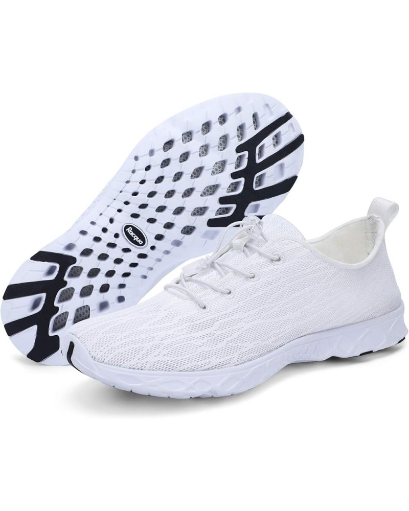 Women Men Breathable Mesh Water Shoes Sx122-white $12.75 Athletic Shoes