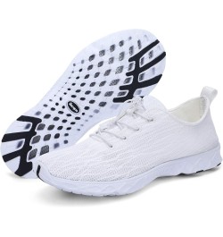 Women Men Breathable Mesh Water Shoes Sx122-white $12.75 Athletic Shoes