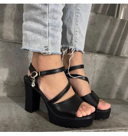 Low Heeled sandals For Women Dressy Leather sandals For Women Dance Shoes For Women Low Heel Orthopedic sandals For Wo Black-...