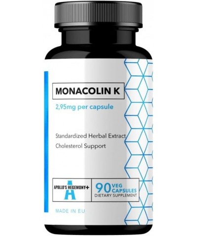 Monacolin K from Fermented Red Rice - 90 Capsules - 2.95 mg per Serving - Supports Heart Health - 45 Day Supply $10.73 Athlet...