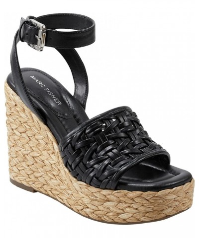 Women's Godina Wedge Sandal Black 001 $24.48 Sandals