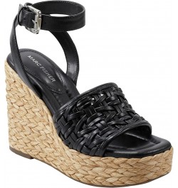 Women's Godina Wedge Sandal Black 001 $24.48 Sandals