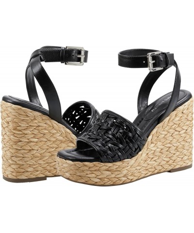 Women's Godina Wedge Sandal Black 001 $24.48 Sandals