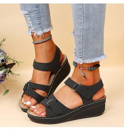 Orthopedic Wedge Sandals for Women Summer Dressy Open Toe Ankle Strap Platform Fashion Sandals Buckle Ankle Strap Casual Beac...