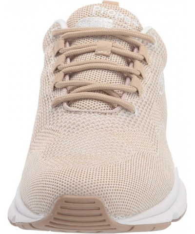 Womens Stability Fly Walking Sneakers Sand/White $40.88 Fashion Sneakers