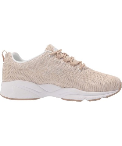 Womens Stability Fly Walking Sneakers Sand/White $40.88 Fashion Sneakers