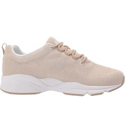 Womens Stability Fly Walking Sneakers Sand/White $40.88 Fashion Sneakers