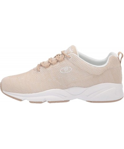 Womens Stability Fly Walking Sneakers Sand/White $40.88 Fashion Sneakers