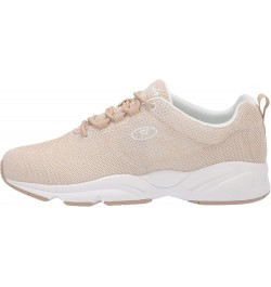 Womens Stability Fly Walking Sneakers Sand/White $40.88 Fashion Sneakers