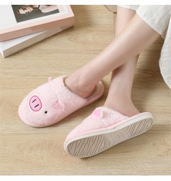 House Slippers for Women Buttery Textured Warm Shoes Fit and Flare Autumn And Winter Buttery Feeling Loungewear ( B-Pink, 8) ...