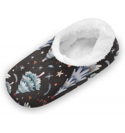 Christmas Trees Star Winter House Slippers Fuzzy Soft Sole Slippers Cozy Home Slippers for Bed Bedroom Indoor Guest $14.78 Sl...