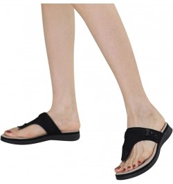 Womens Flat Sandals Golf Sandals Summer Sandals Cute Sandals Water Sandals Yoga Sandals Comfy Sandals Black $14.24 Sandals