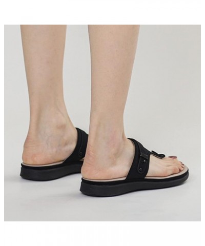 Womens Flat Sandals Golf Sandals Summer Sandals Cute Sandals Water Sandals Yoga Sandals Comfy Sandals Black $14.24 Sandals