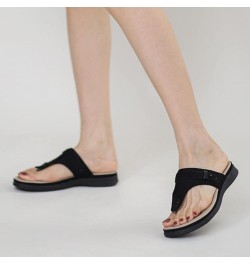 Womens Flat Sandals Golf Sandals Summer Sandals Cute Sandals Water Sandals Yoga Sandals Comfy Sandals Black $14.24 Sandals