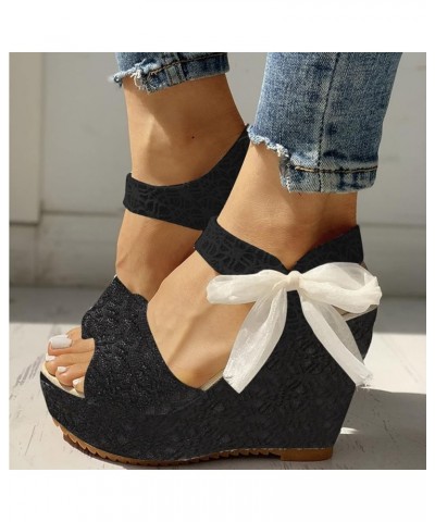 woman sandals sandles womans brown wedges for women womens low heel dress shoes platform flip flops women Z 13-black $14.14 S...