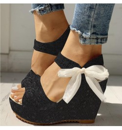 woman sandals sandles womans brown wedges for women womens low heel dress shoes platform flip flops women Z 13-black $14.14 S...