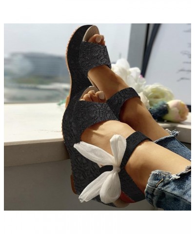 woman sandals sandles womans brown wedges for women womens low heel dress shoes platform flip flops women Z 13-black $14.14 S...