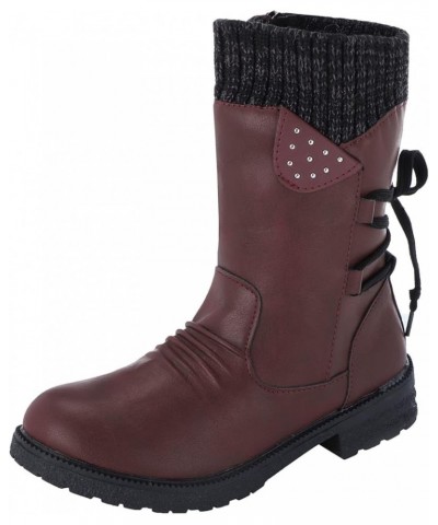 Womens Boots Fall 2023,Snow Boots Women Fashion Casual Vintage Retro Mid-Calf Boots Thick Heels Shoes over Knee Winter Boots ...